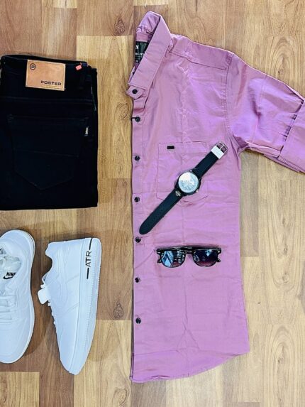 3-Piece Combo with Pant, Shirt, and Shoes for Effortless Style