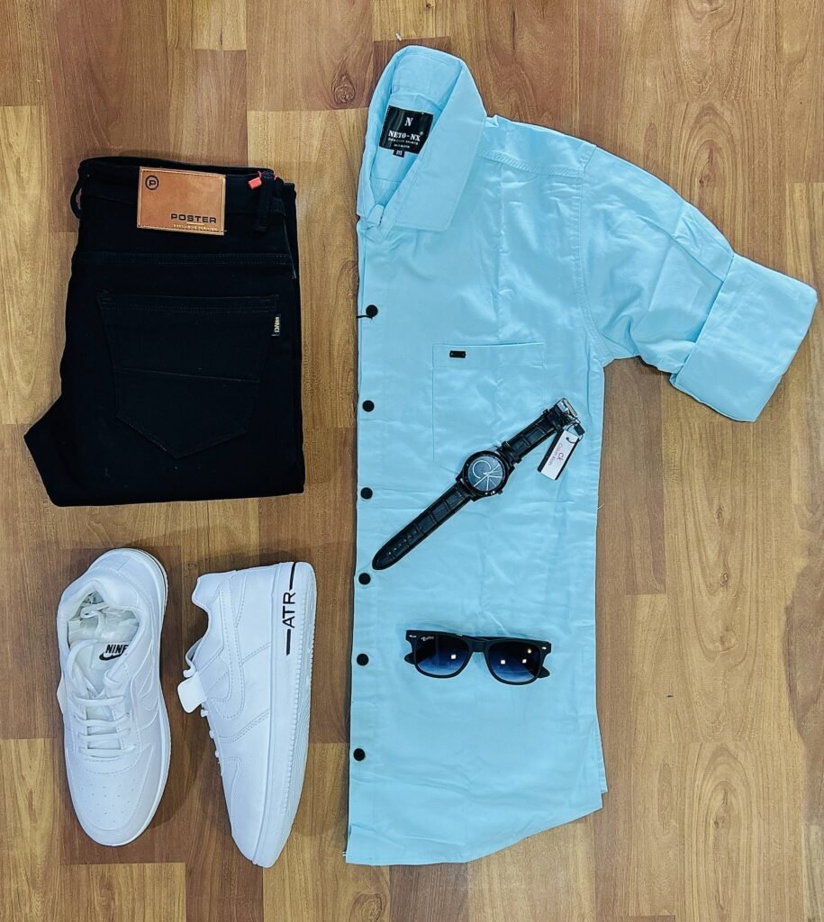 3-Piece Combo with Pant, Shirt, and Shoes for Effortless Style