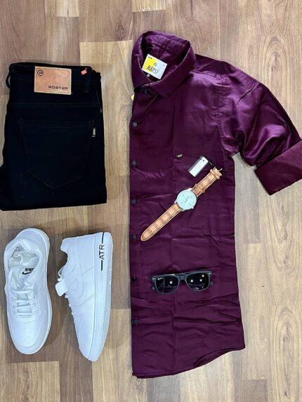 3-Piece Combo with Pant, Shirt, and Shoes for Effortless Style