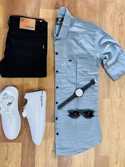 3-Piece Combo with Pant, Shirt, and Shoes for Effortless Style