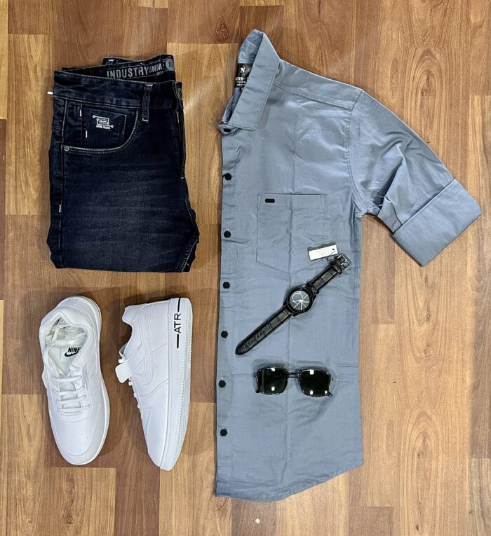 3-Piece Combo with Pant, Shirt, and Shoes for Effortless Style