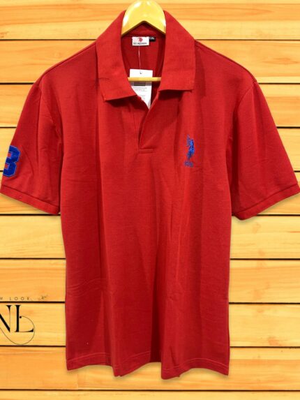 Red Polo Tshirt For Men