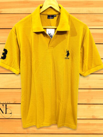 Yellow Polo Tshirt For Men