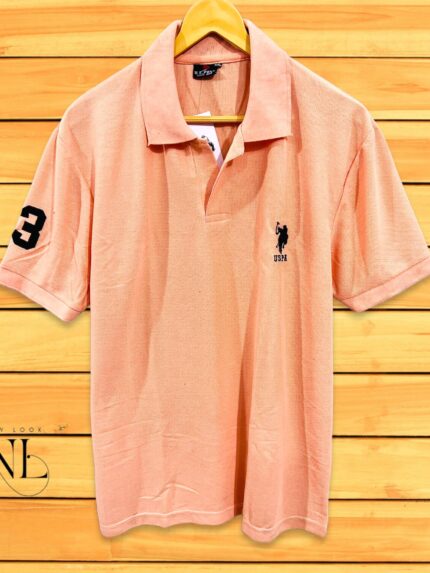 Pink Polo Tshirt For Men