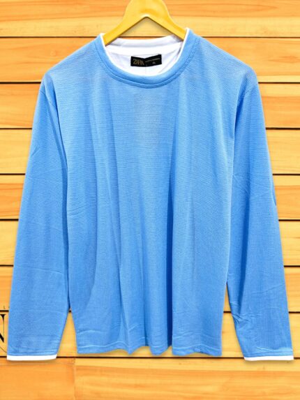 Blue Full Tshirt For Men