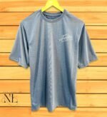 Lite Grey Printed Oversize T-Shirt for Men | Premium Cotton