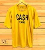 Yellow Printed Oversize T-Shirt for Men | Premium Cotton