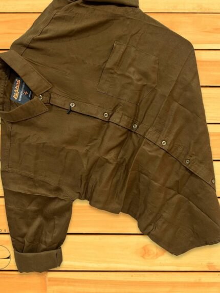 Brown Plain Shirt For Men