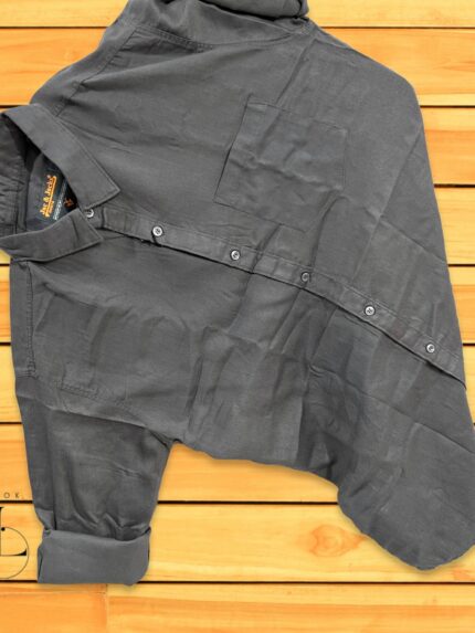 Grey Plain Shirt For Men