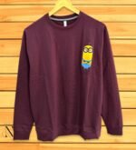 Dark Purple Printed Oversize T-Shirt