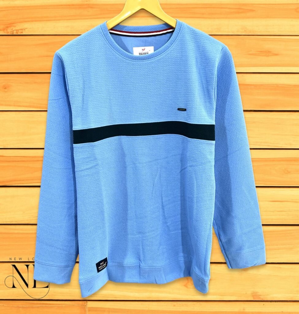 Sky Blue Plain T-Shirt for Men | Soft Breathable