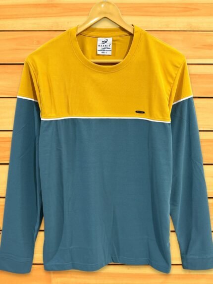 Yellow Stripe Full T-Shirt Fashionable Striped Design