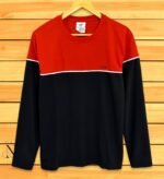 Red Stripe Full T-Shirt for Men Bold Striped Design