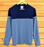 Navy Blue Stripe Full T-Shirt for Men Classic Casual Wear