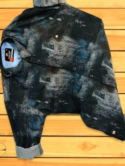 Printed Classic Black Full Shirt Party & Fashion Wear