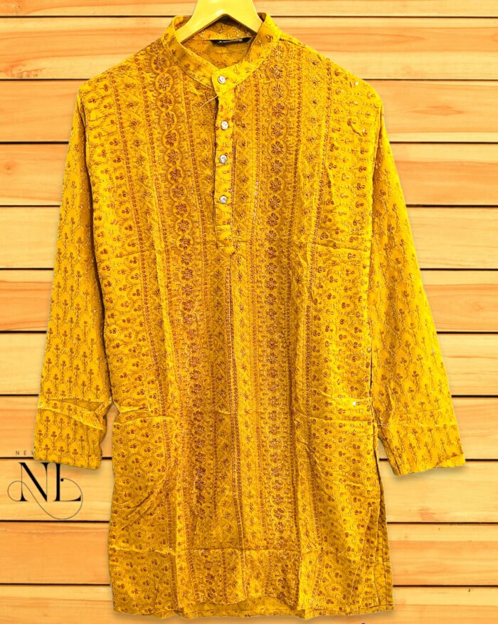 Chikankari Kurta For Men