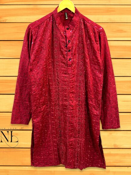 Chikankari Kurta For Men