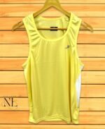 Lite Yellow Sleeveless Gym T-Shirt for Men – Premium Fit