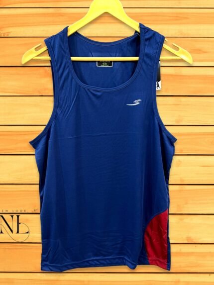 Royal Blue Gym Vest for Men - Muscle Fit Workout Tee