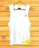 White Gym Vest for Men - Muscle Fit Workout Tee