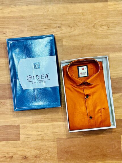 Formal Orange Shirt For Men