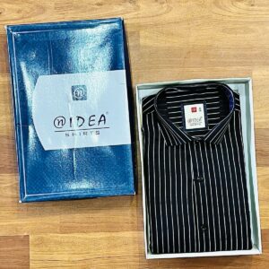 Formal Stripe Black Shirt For Men