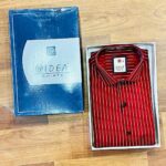 Formal Stripe Red Shirt For Men