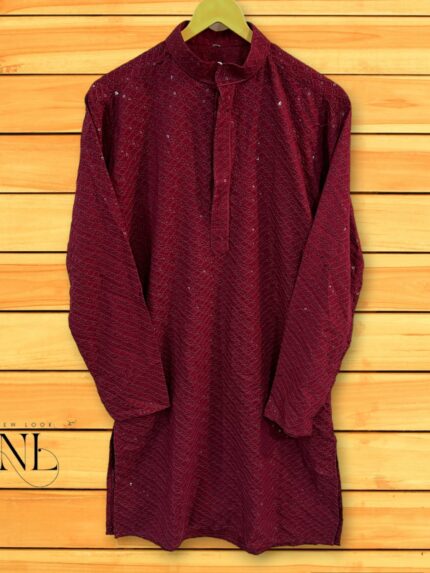 Chikenkari Kurta For Men