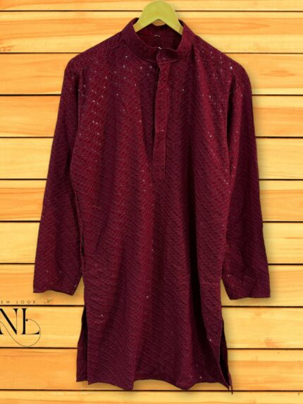 Chikenkari Kurta For Men