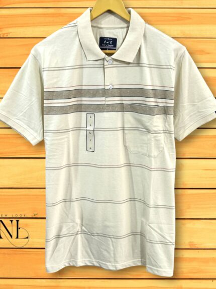 Stripe Polo Tshirt For Men