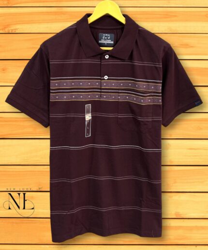 Stripe Polo Tshirt For Men