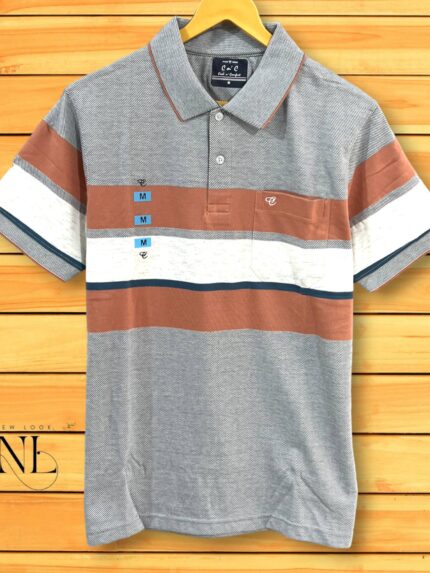 Stripe Polo Tshirt For Men