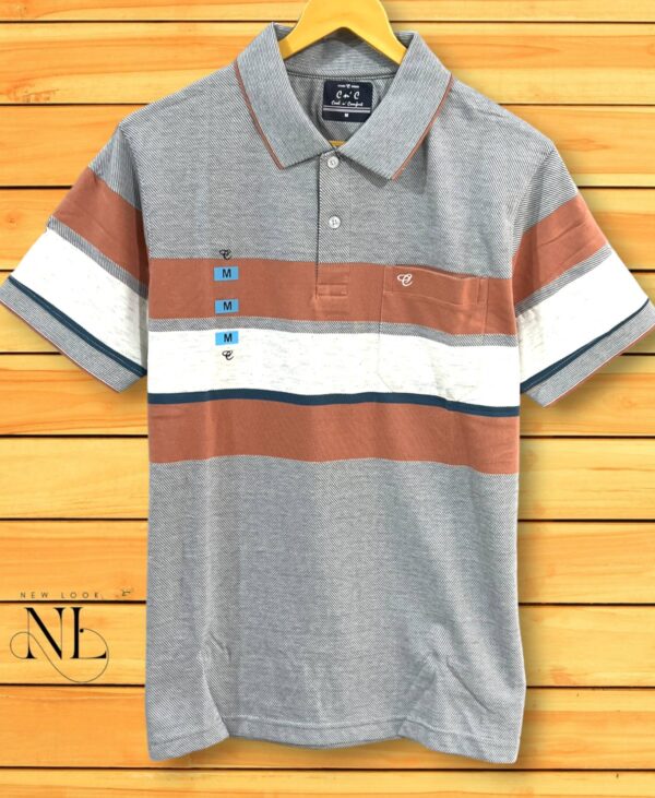 Stripe Polo Tshirt For Men