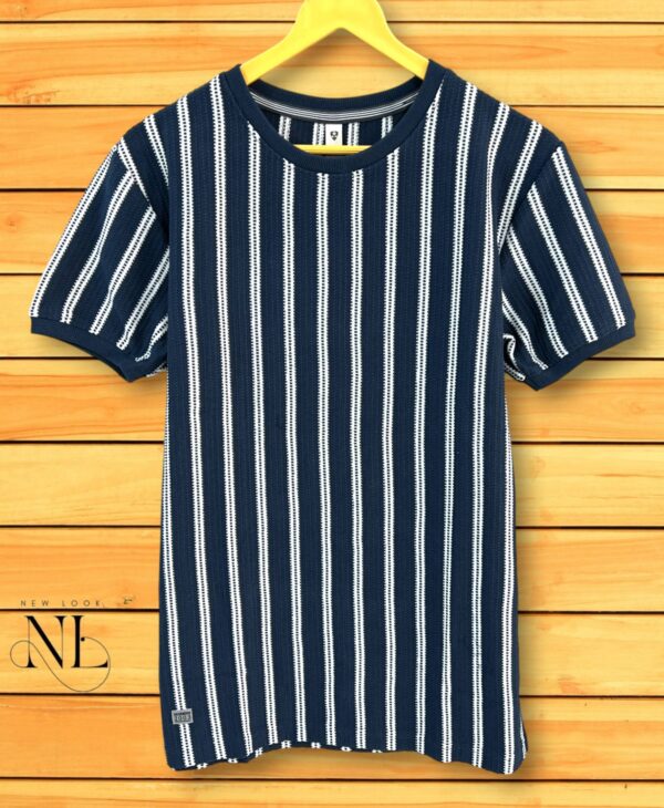 Stripe Half Tshirt For Men