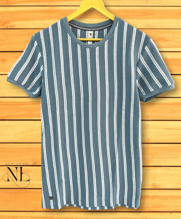 Stripe Half Tshirt For Men