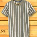 Stripe Half Tshirt For Men