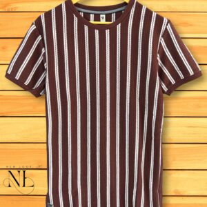 Stripe Half Tshirt For Men