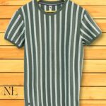 Stripe Half Tshirt For Men