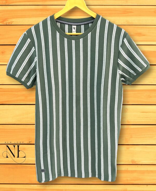 Stripe Half Tshirt For Men