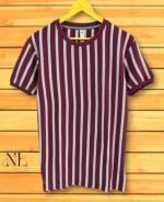 Stripe Half Tshirt For Men