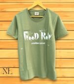 Premium Imported Cotton Lite Green T-Shirt Printed