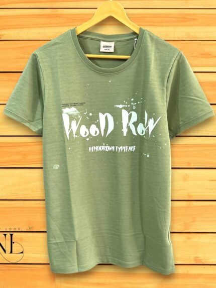 Premium Imported Cotton Lite Green T-Shirt Printed