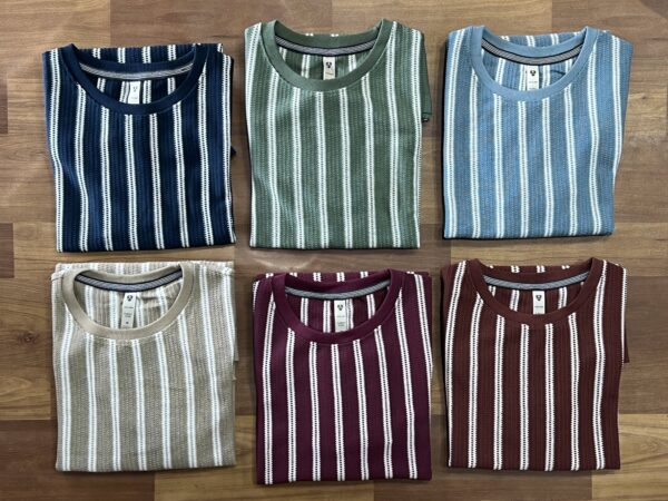 Stripe Half Tshirt For Men