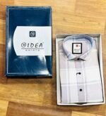 Classic Grey Checked Full Sleeve Shirt for Men