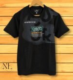 Printed Black Half T-Shirt for Men | Urban Graphic Designs
