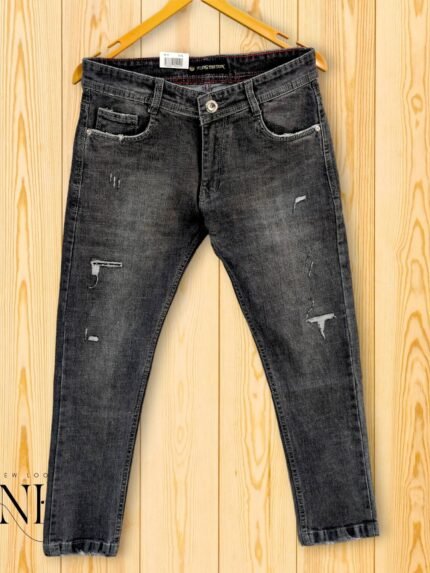 Buy Dark Grey Funky Jeans for Men Premium