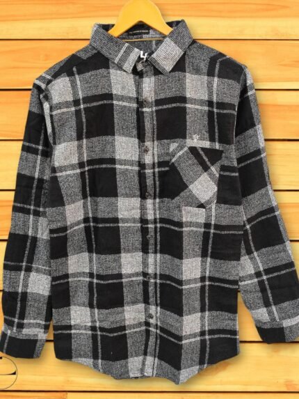 Stylish Best Black Checks Full Shirt for Men Premium