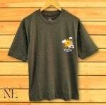 Men's Basic Olive Green Oversized T-Shirt | Earthy Streetwear