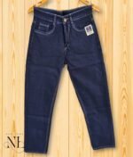 Men's Deep Blue Denim Joggers 6 Functional Pockets Tapered Fit