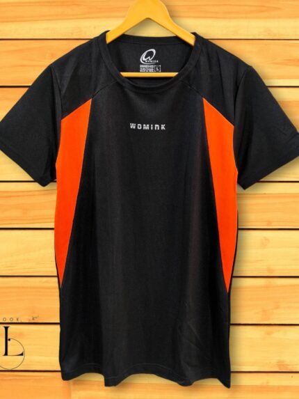 Stylish Black Sport T-Shirt | Quick Dry Active Wear